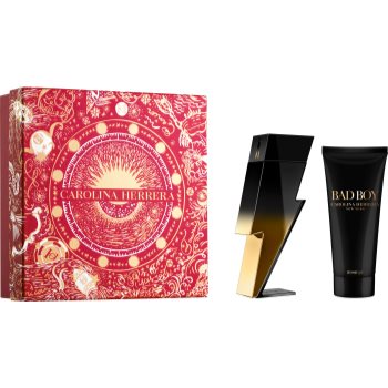 Carolina Herrera, Bad Boy Elixir, Set: Apă de parfum 100 ml + Gel de duș, Bărbați, 100 ml
