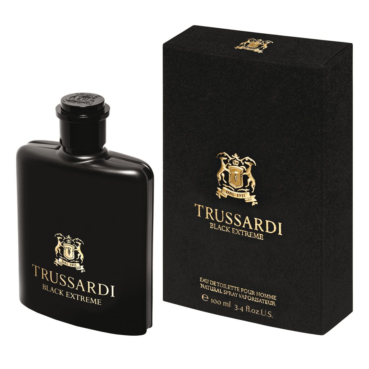 Trussardi, Black Extreme, Bărbați, Apă de toaletă, 100 ml - imagine 2