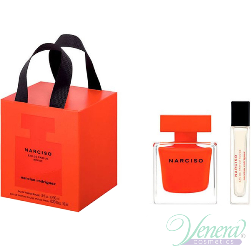 Narciso Rodriguez, Narciso Rouge Set: Femei, Apă de parfum 90 ml + Apă de parfum 10 ml